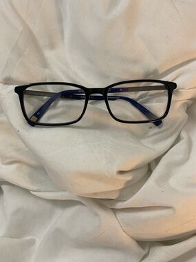 Ted Baker Navy Blue Eyeglass Temples with Black Front